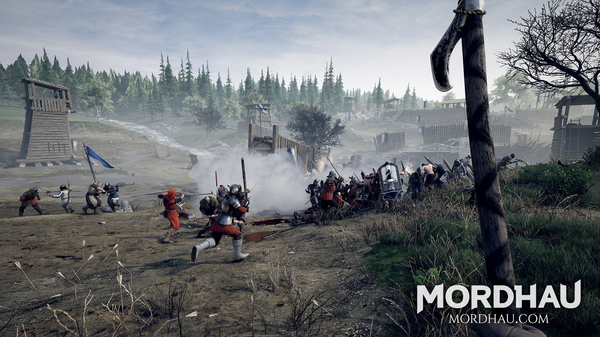 Large-scale melee battle